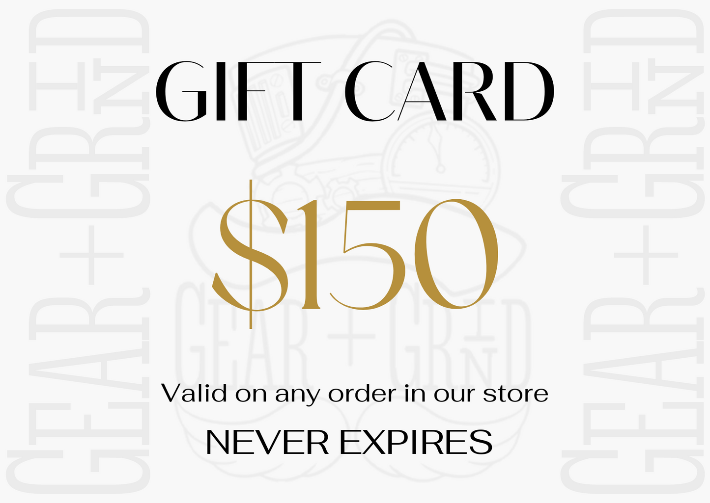 GEAR & GRIND | E-Gift Cards